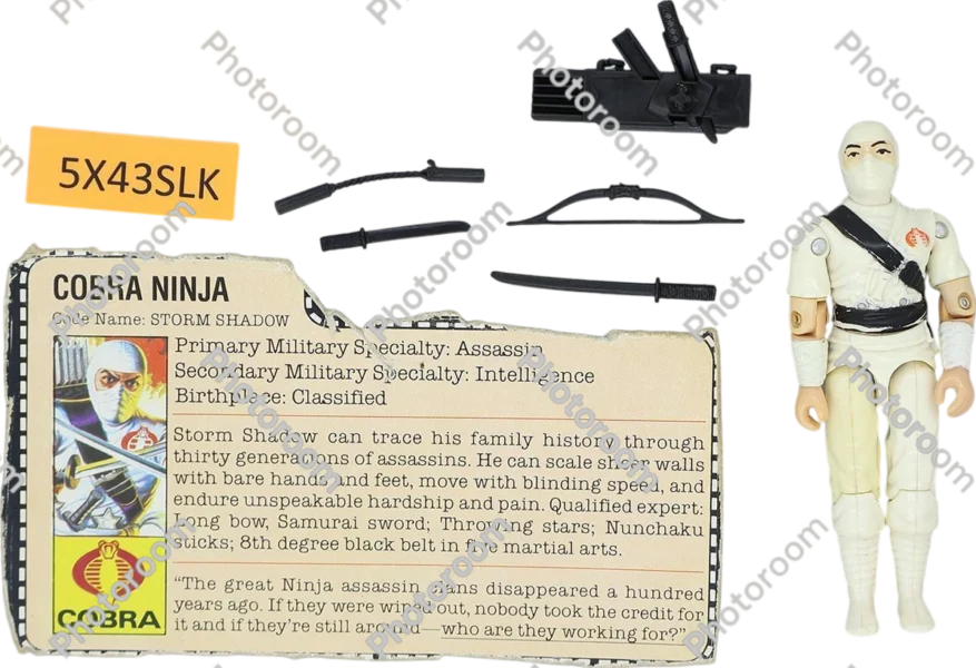 tba 1984 hasbro g.i. joe storm shadow action figure product_front_image from Gimme80s.com, home of your favorite 1980s 1990s 2000s toys, fashion, electronics, and more