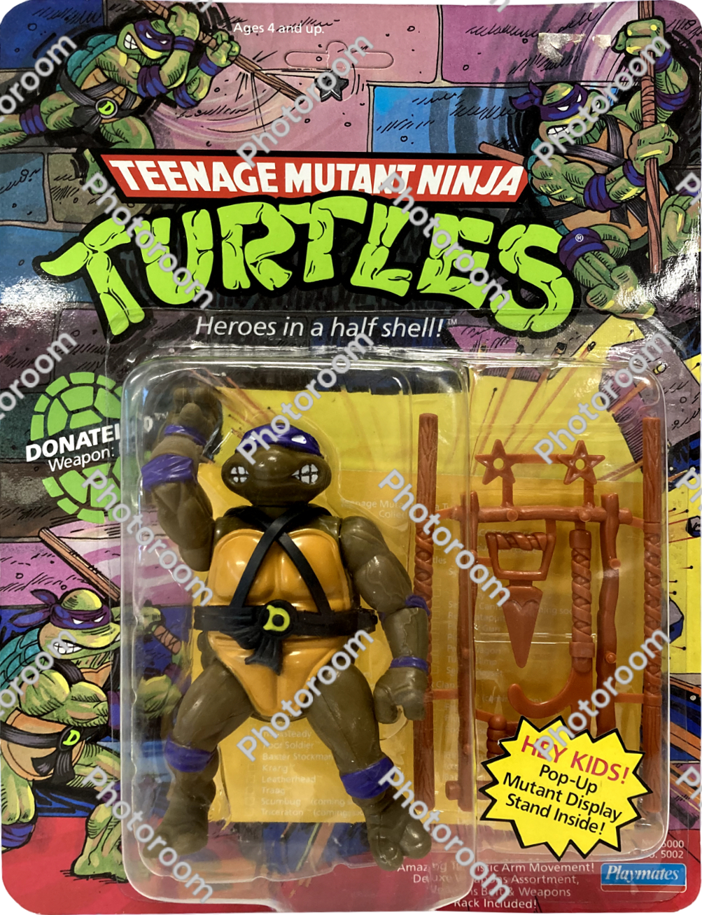 1988 Playmates Teenage Mutant Ninja Turtles Donatello Action Figure