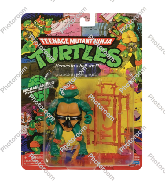 tba 1988 playmates teenage mutant ninja turtles michelangelo action figure product front image from Gimme80s.com, home of your favorite 1980s 1990s 2000s toys, fashion, electronics, and more