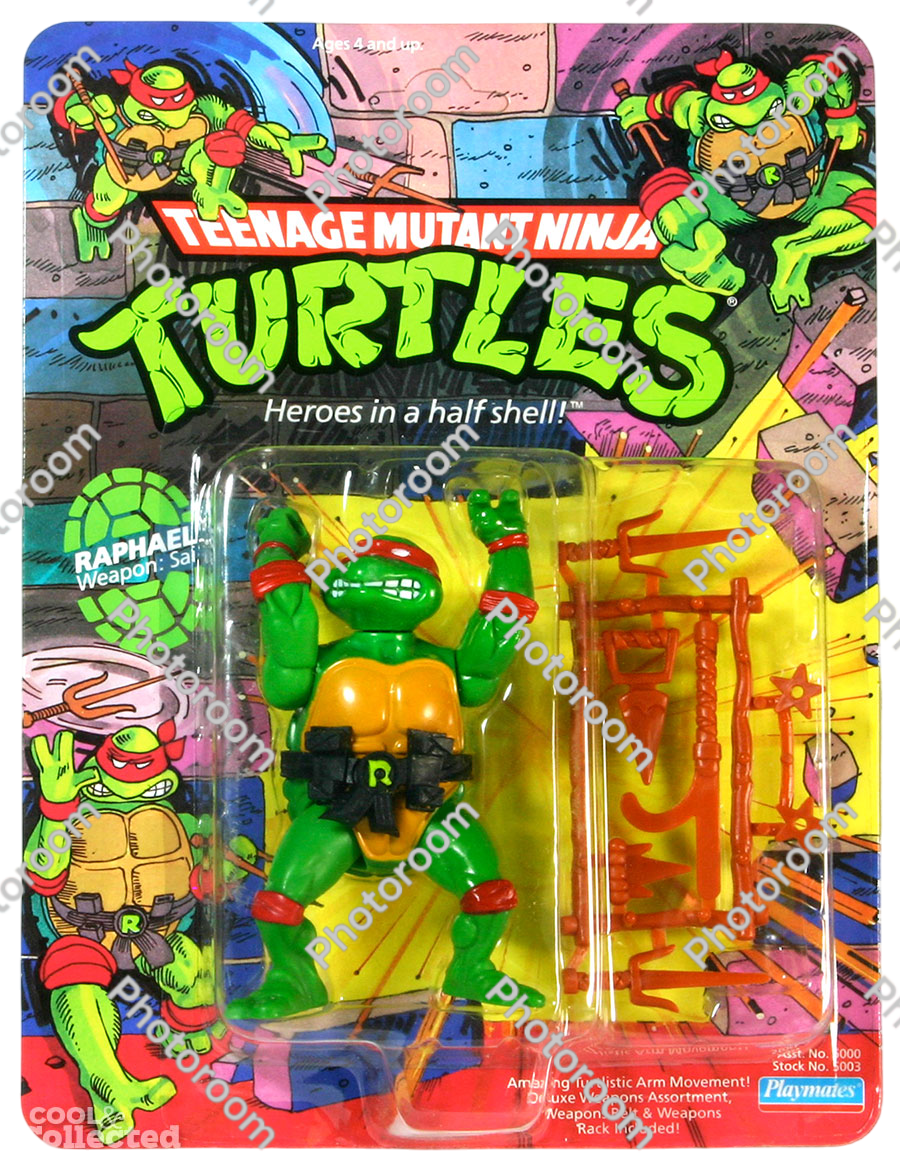 1988 Playmates Teenage Mutant Ninja Turtles Raphael Action Figure