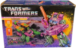 tba 1998 hasbro transformers scorponok box_front_image from Gimme80s.com, home of your favorite 1980s 1990s 2000s toys, fashion, electronics, and more