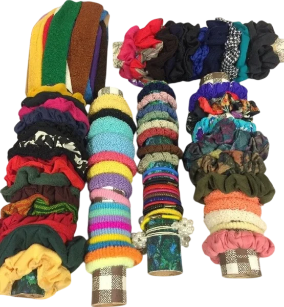 1980 generic velvet scrunchie box_front_image from Gimme80s.com, home of your favorite 1980s 1990s 2000s toys, fashion, electronics, and more