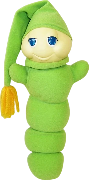 1982 playskool glo worm plush toy box_front_image from Gimme80s.com, home of your favorite 1980s 1990s 2000s toys, fashion, electronics, and more