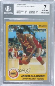 1984 hakeem olajuwon 1984 topps #7 hakeem olajuwon rc box_front_image from Gimme80s.com, home of your favorite 1980s 1990s 2000s toys, fashion, electronics, and more