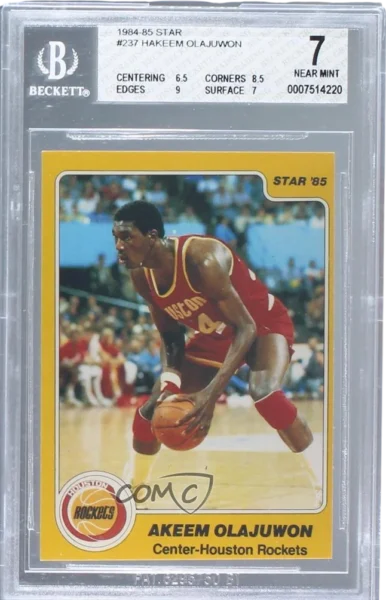 1984 hakeem olajuwon 1984 topps #7 hakeem olajuwon rc box_front_image from Gimme80s.com, home of your favorite 1980s 1990s 2000s toys, fashion, electronics, and more