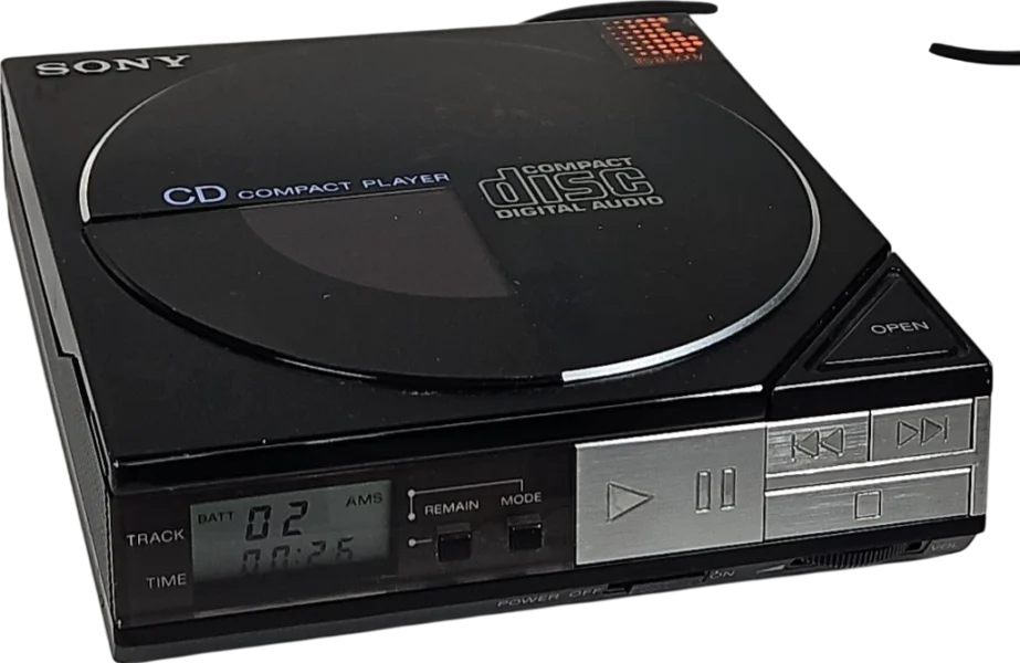 1984 sony sony d 50 cd player box_front_image from Gimme80s.com, home of your favorite 1980s 1990s 2000s toys, fashion, electronics, and more