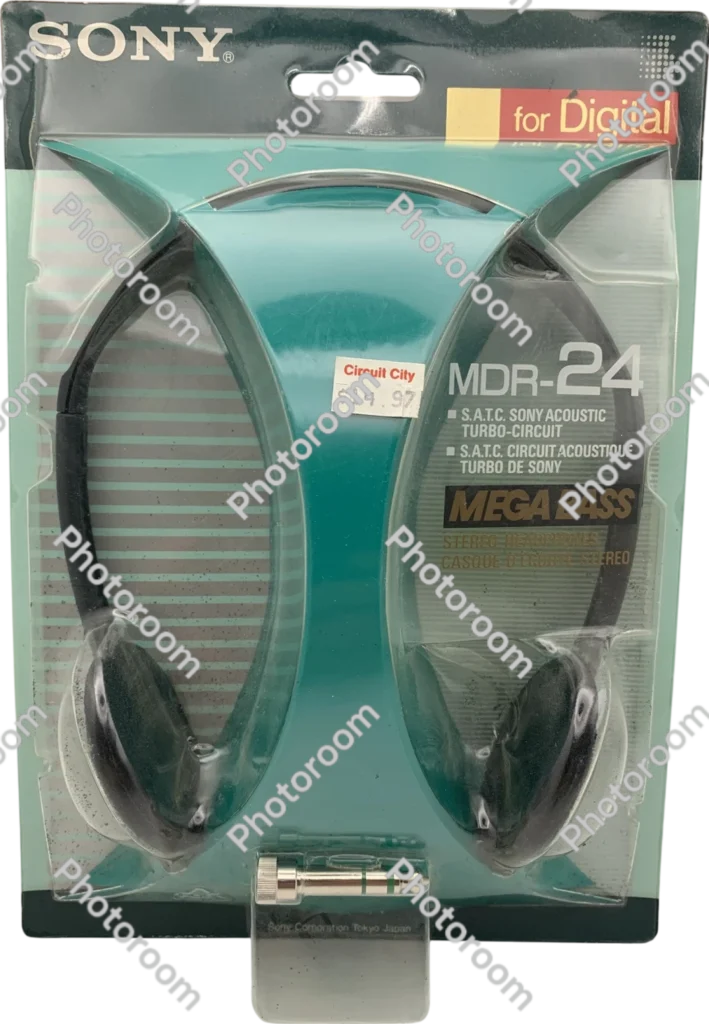 1985 sony sony mdr v6 headphones box_front_image from Gimme80s.com, home of your favorite 1980s 1990s 2000s toys, fashion, electronics, and more
