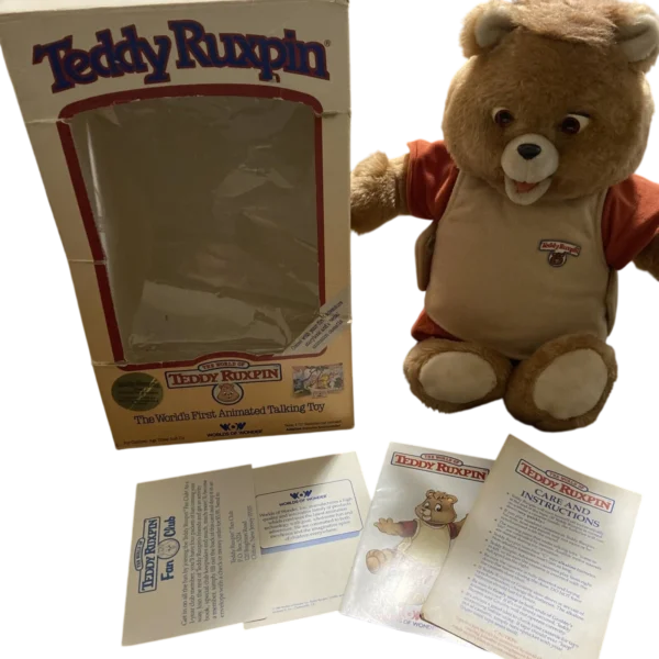 1985 worlds of wonder teddy ruxpin storyteller box_front_image from Gimme80s.com, home of your favorite 1980s 1990s 2000s toys, fashion, electronics, and more