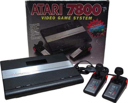 1986 atari atari 7800 prosystem box_front_image from Gimme80s.com, home of your favorite 1980s 1990s 2000s toys, fashion, electronics, and more