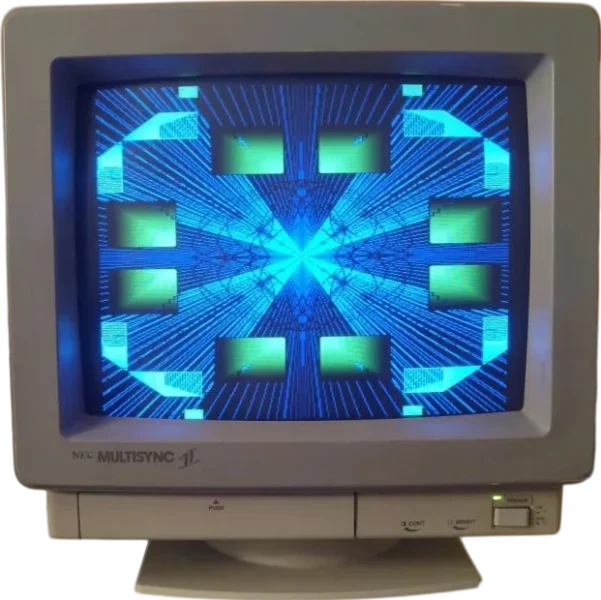 1988 nec nec multisync 3d monitor box_front_image from Gimme80s.com, home of your favorite 1980s 1990s 2000s toys, fashion, electronics, and more