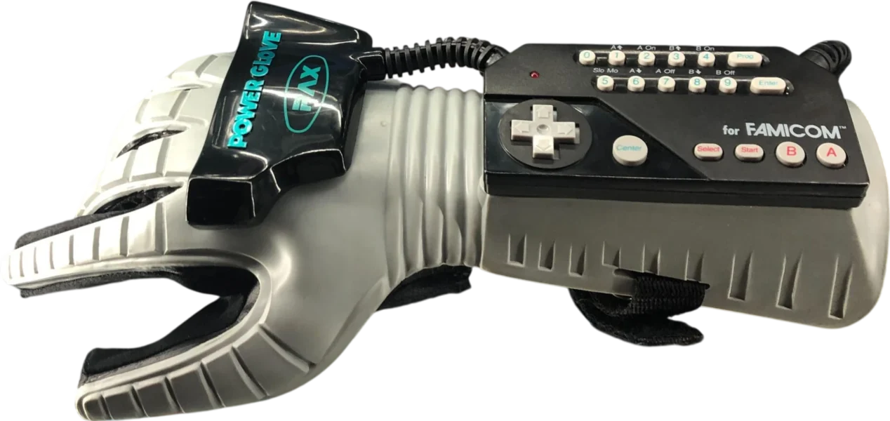 1989 nintendo nintendo power glove box_front_image from Gimme80s.com, home of your favorite 1980s 1990s 2000s toys, fashion, electronics, and more