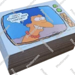 1990 fox simpsons series 1 trading cards box_side_image from Gimme80s.com, home of your favorite 1980s 1990s 2000s toys, fashion, electronics, and more