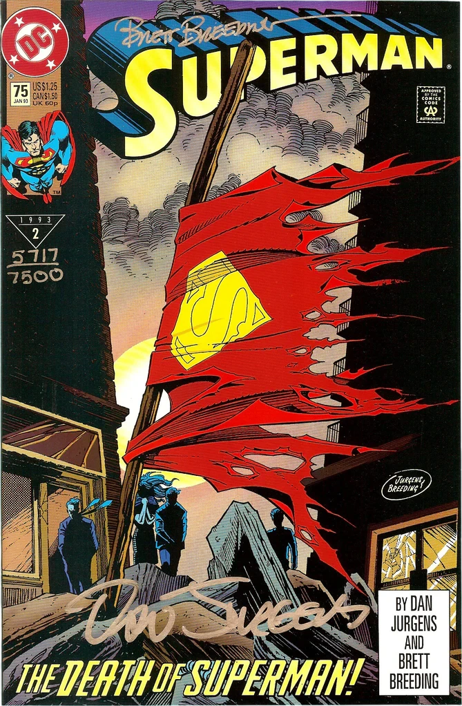 1993 DC Comics Superman #75 “Death of Superman”