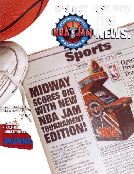 1994 midway nba jam tournament edition product_front_image from Gimme80s.com, home of your favorite 1980s 1990s 2000s toys, fashion, electronics, and more