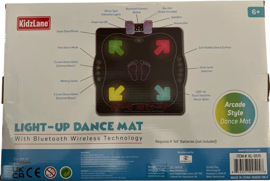 2025 generic light up dance mat  product_front_image from Gimme80s.com, home of your favorite 1980s 1990s 2000s toys, fashion, electronics, and more